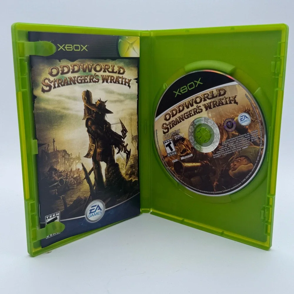 EA Games Oddworld Strangers Wrath Xbox NTSC Green Excellent CIB Action Shooter
